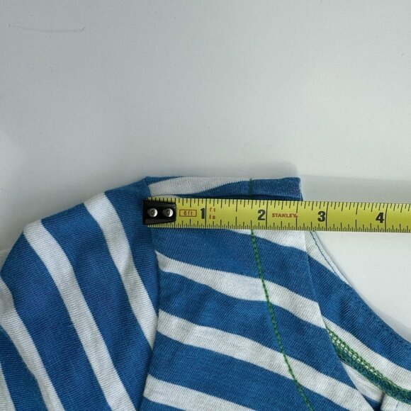 Hatley Blue & White Striped Dress L With Zipper Back Preppy Nautical - Picture 7 of 12